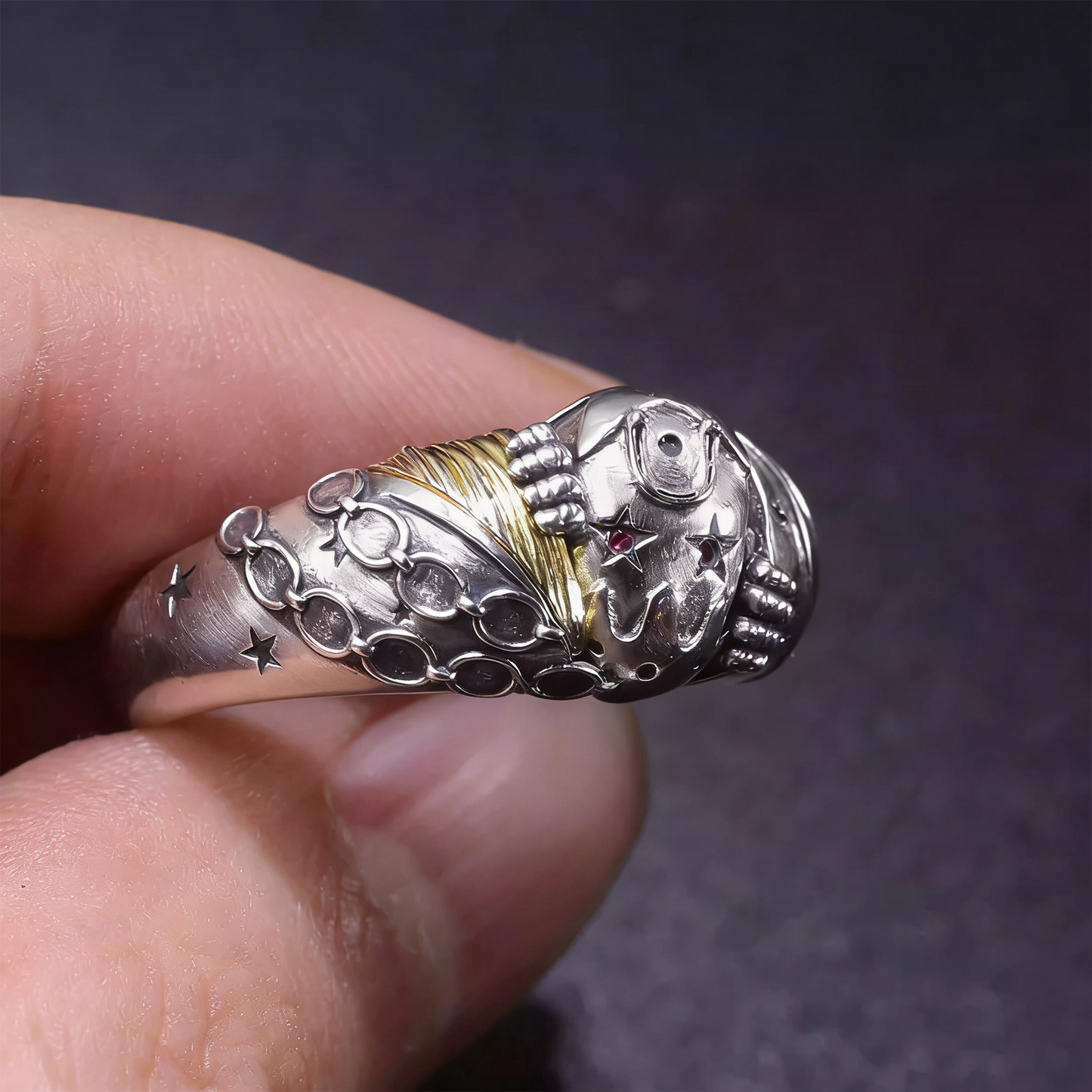 Tusk ACT 4 Inspired Ring – JoJo Steel Ball Run Johnny Joestar Fan Jewelry