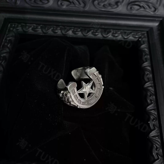 Gyro & Johnny Inspired Adjustable Horseshoe Ring – JoJo Steel Ball Run Ring