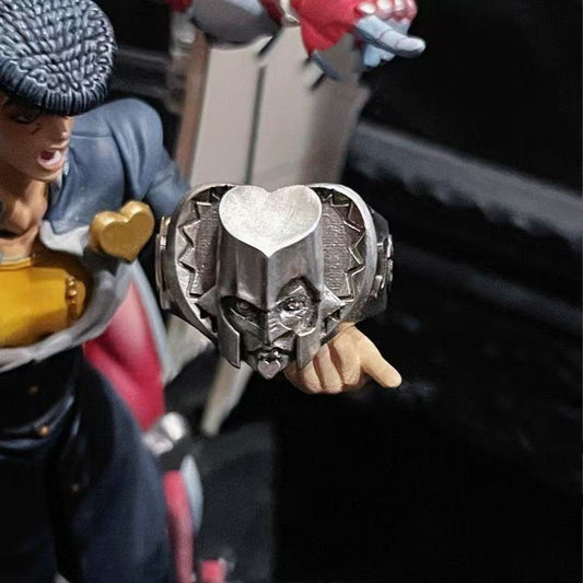 Josuke Higashikata Inspired Ring – JoJo Diamond Is Unbreakable Fan Jewelry