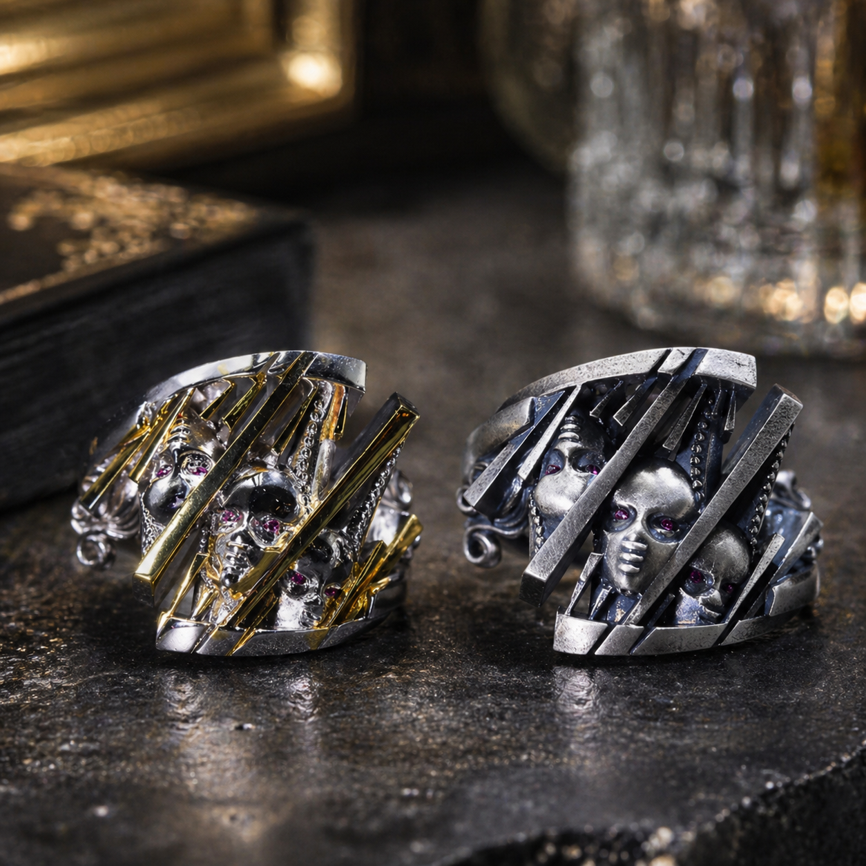 D4C Inspired Adjustable Ring – JoJo Steel Ball Run Funny Valentine Stand Jewelry